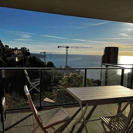 Beautiful Sea View Overlooking Monaco Apartmán Beausoleil